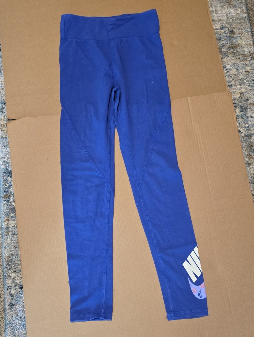 Nike Girls Royal Blue Logo Leggings #84